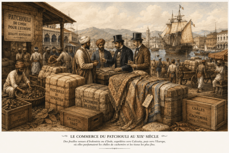 marchand e patchouli XIX siecle